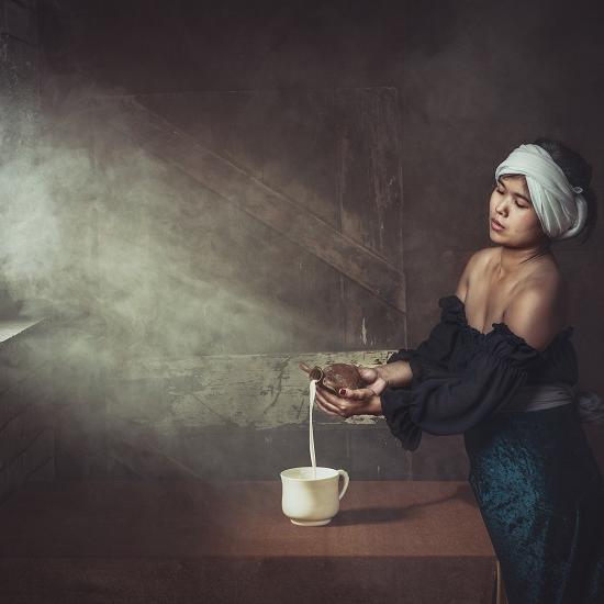 Fine art la laitiere